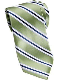 Nautica Blue & Green Stripe Narrow Tie