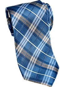 Joseph Abboud Blue Plaid Narrow Tie