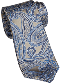 Joseph Abboud Blue Paisley Narrow Tie