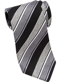 Joseph Abboud Black Stripe Narrow Tie