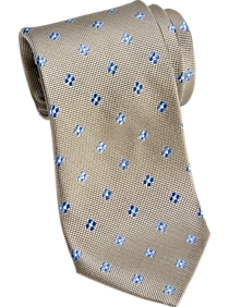 Joseph Abboud Taupe & Blue Floral Narrow Tie