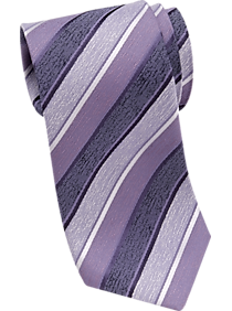 Joseph Abboud Purple Stripe Narrow Tie