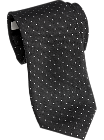 Joseph Abboud Black Dot Narrow Tie