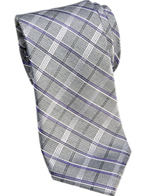 Joseph Abboud Purple Check Narrow Tie