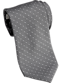 Joseph Abboud Gray Dot Narrow Tie