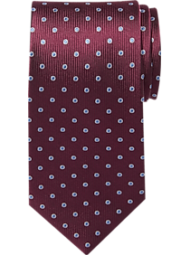 Tommy Hilfiger Burgundy Dot Narrow Tie