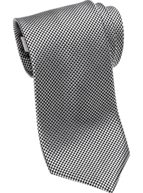 Joseph Abboud Black Houndstooth Narrow Tie