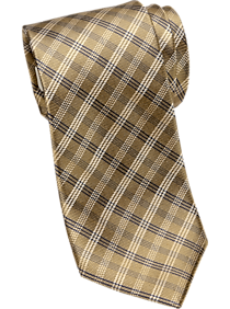 Joseph Abboud Yellow Plaid Narrow Tie