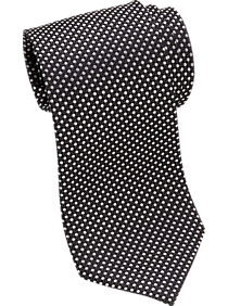 Joseph Abboud Black Dots Narrow Tie