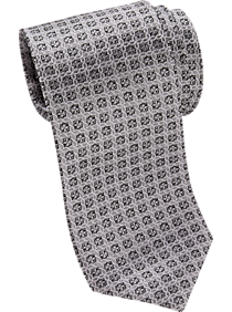 Joseph Abboud Black Medallion Narrow Tie