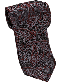 Joseph Abboud Black Paisley Narrow Tie