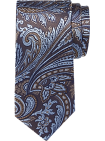 Joseph Abboud Blue & Brown Paisley Narrow Tie