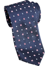 Esquire Pink Floral Dot Skinny Tie
