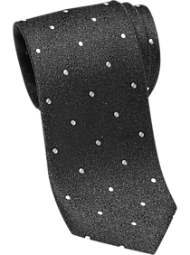 Esquire Charcoal Dot Skinny Tie