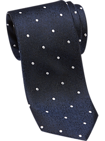 Esquire Navy Dot Skinny Tie