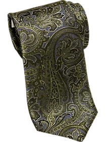 Joseph Abboud Green Paisley Narrow Tie