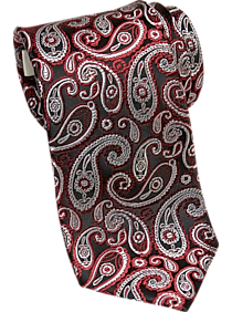 Joseph Abboud Red Paisley Narrow Tie
