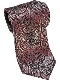 Joseph Abboud Burgundy Paisley Narrow Tie