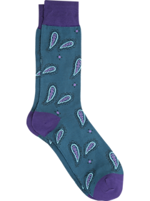 Egara Teal Paisley Socks