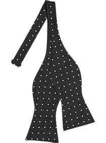 Tommy Hilfiger Black & White Dots Self-Tie Bow Tie