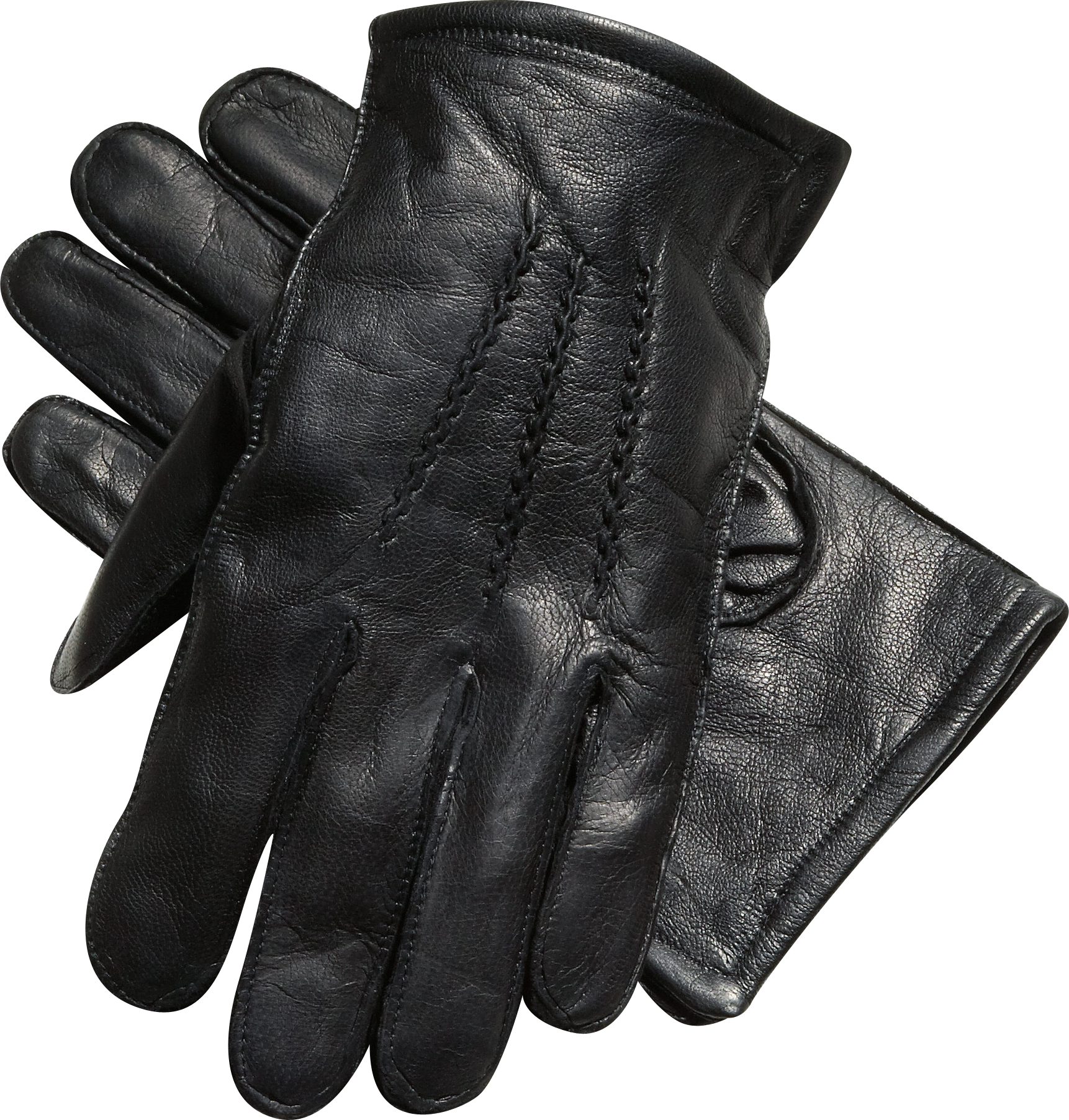 Black Leather Gloves