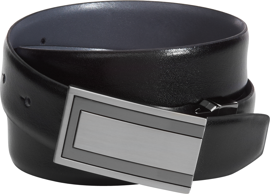 Pronto Uomo Black and Gray Reversible Belt