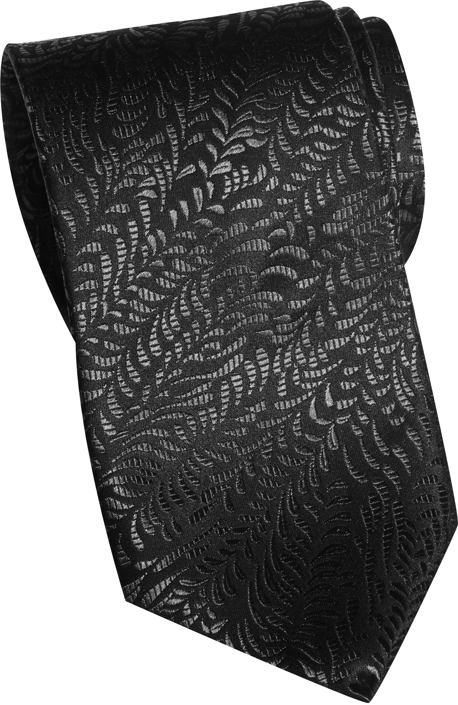 Egara Charcoal and Black Narrow Tie