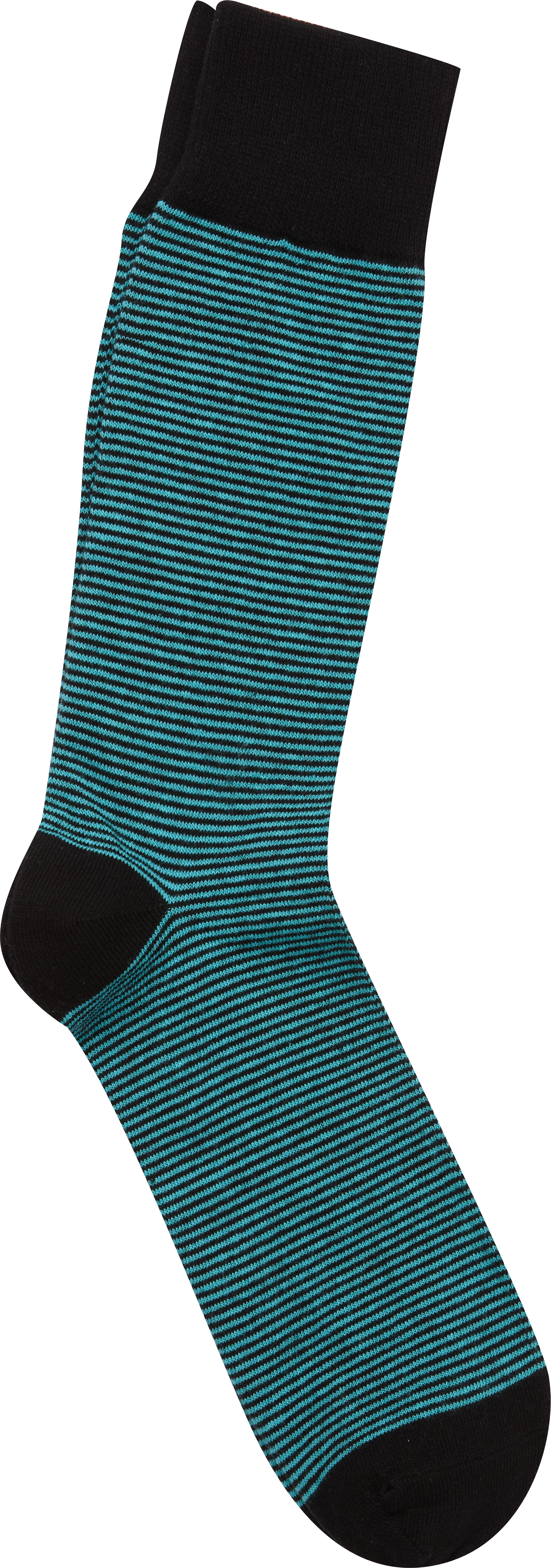 English Laundry Black and Teal Stripe Socks