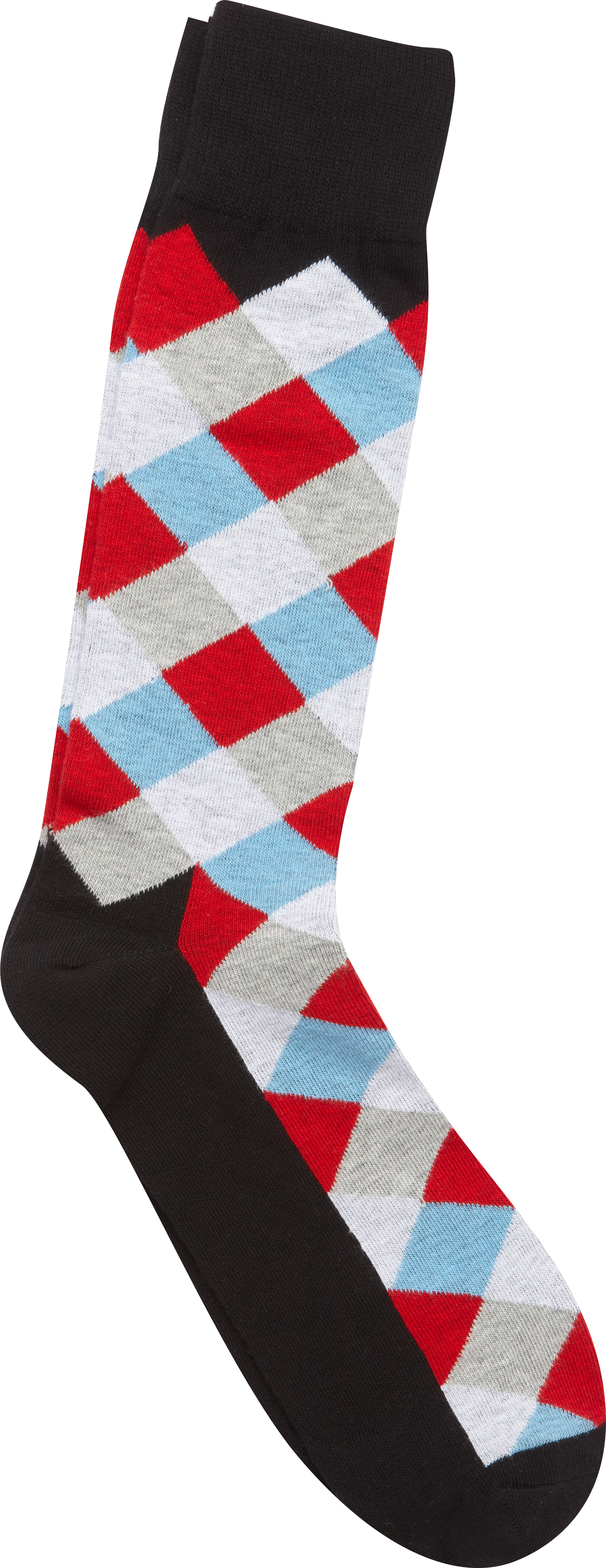English Laundry Blue and Red Check Socks