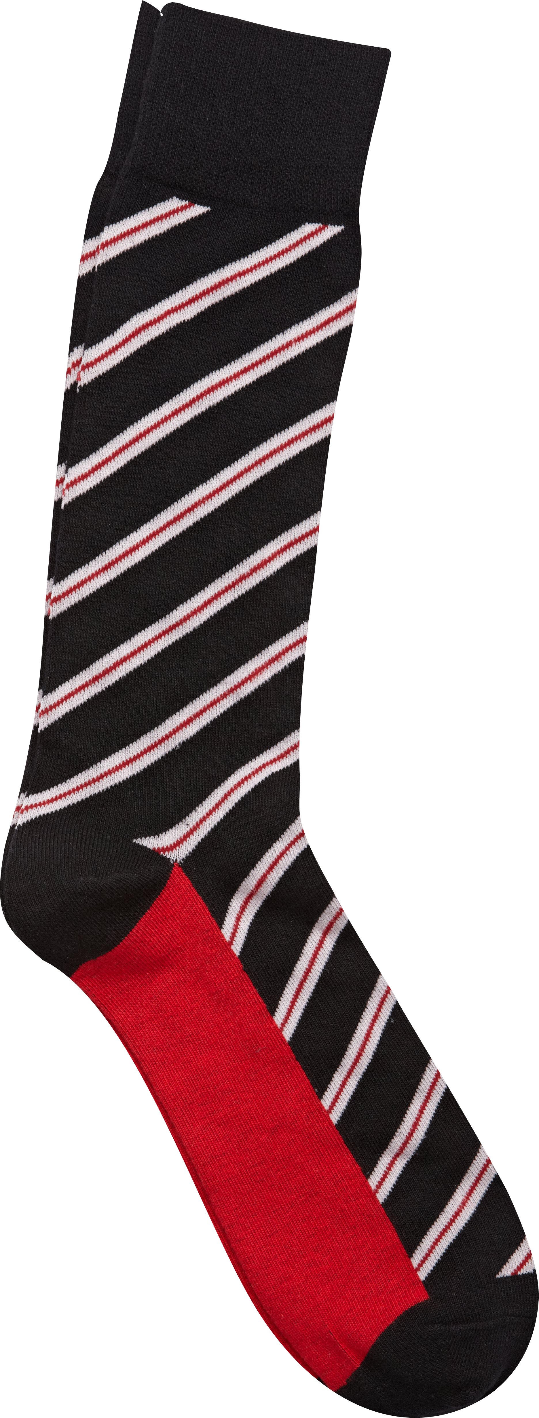English Laundry Black and Red Stripe Socks