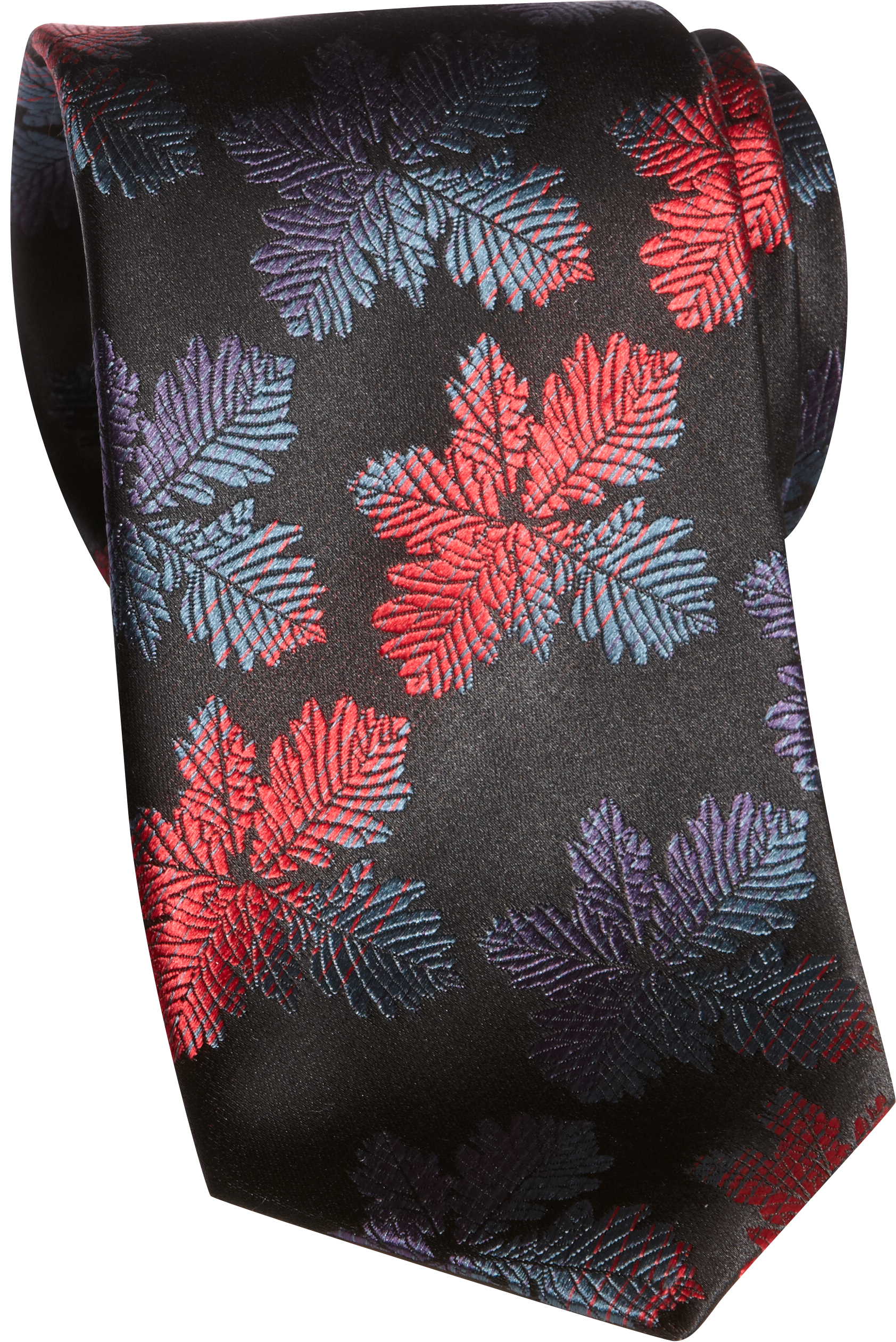 Egara Black, Red and Purple Narrow Tie