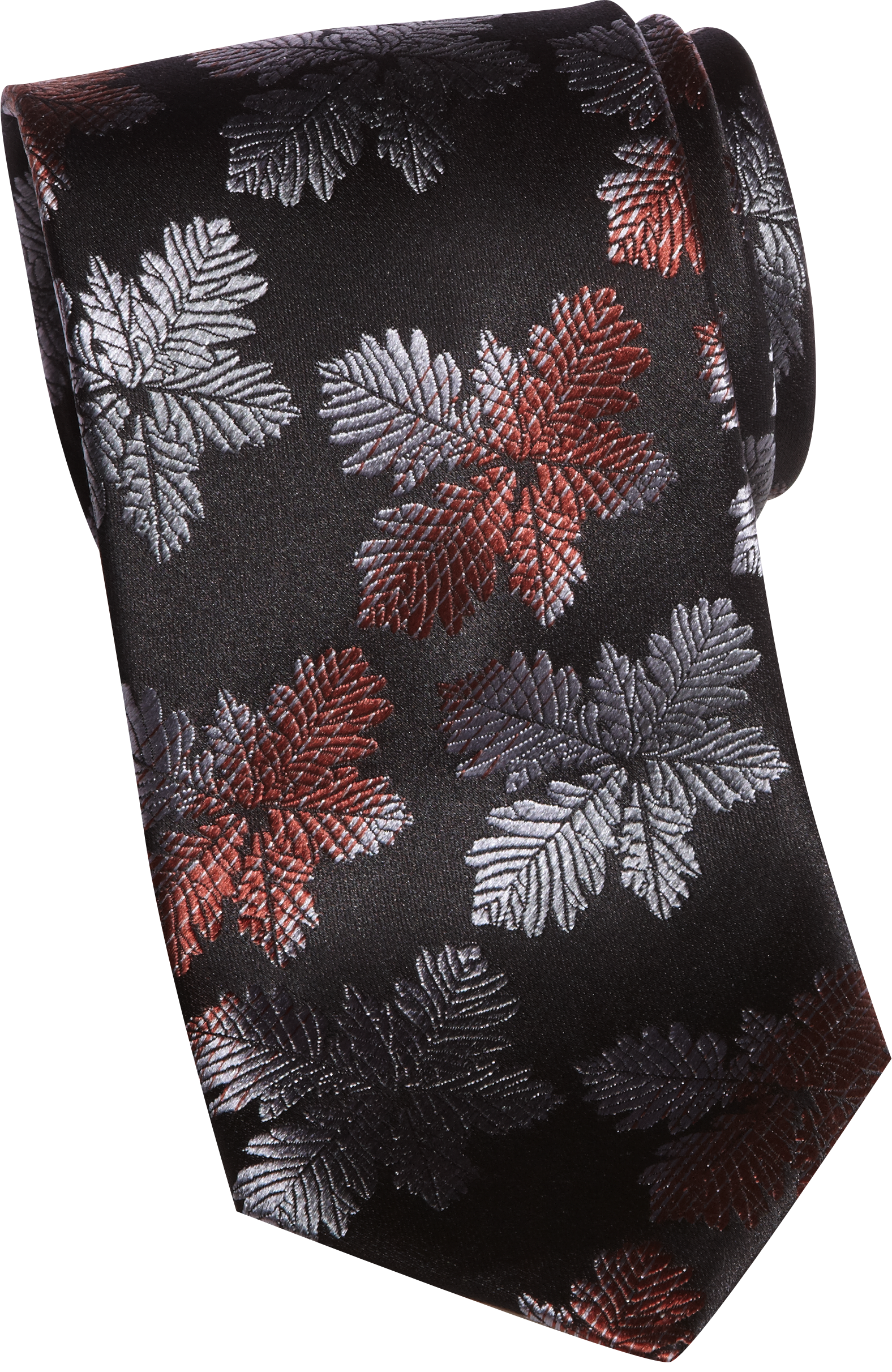 Egara Black, Gray and Rust Narrow Tie