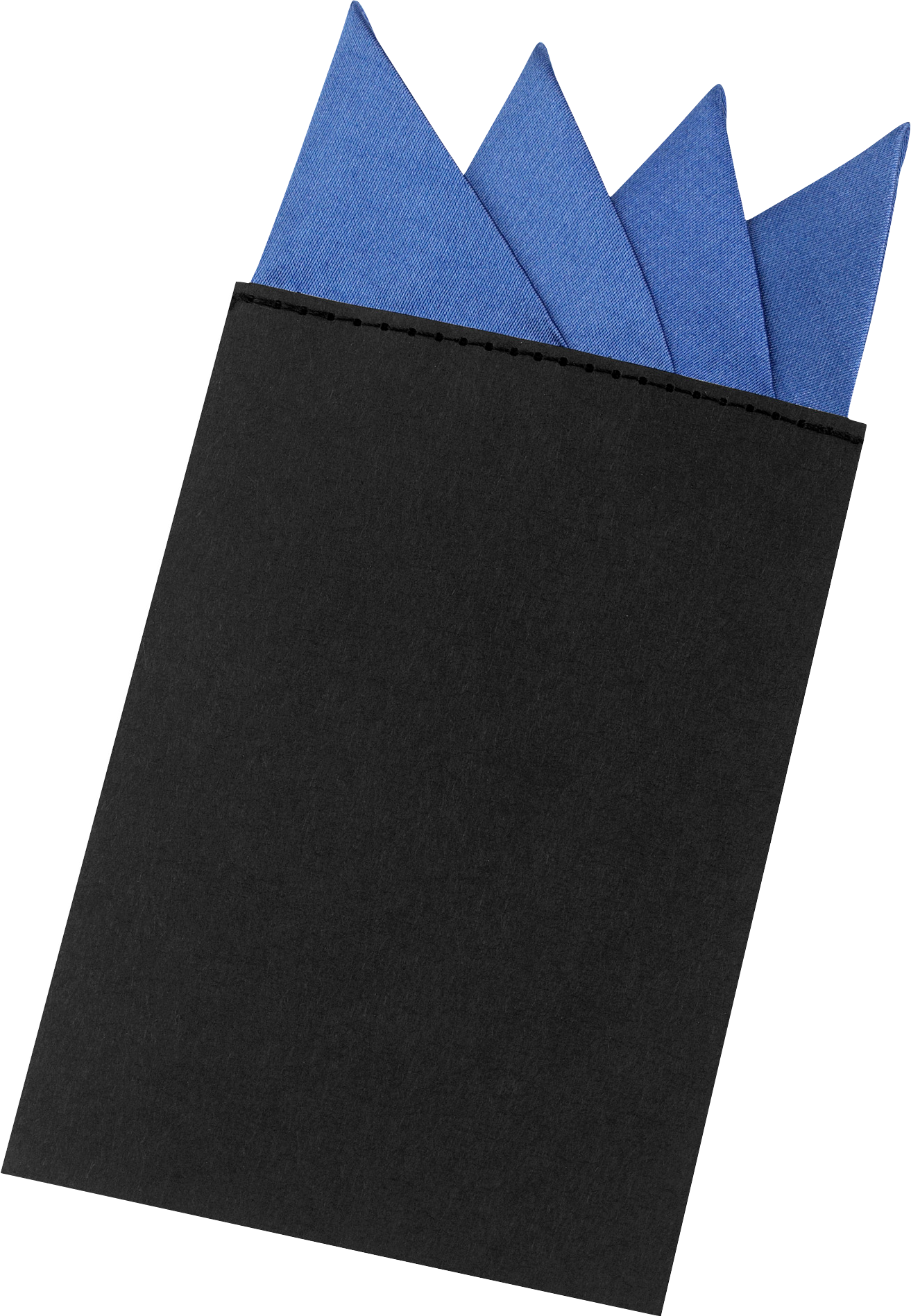 French Blue Pre-Folded Lapel Pocket Stuffer