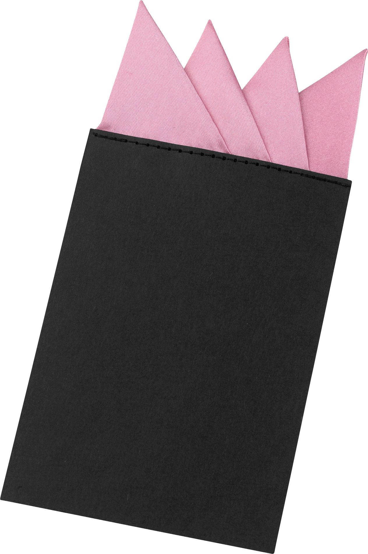 Pink Pre-Folded Lapel Pocket Stuffer