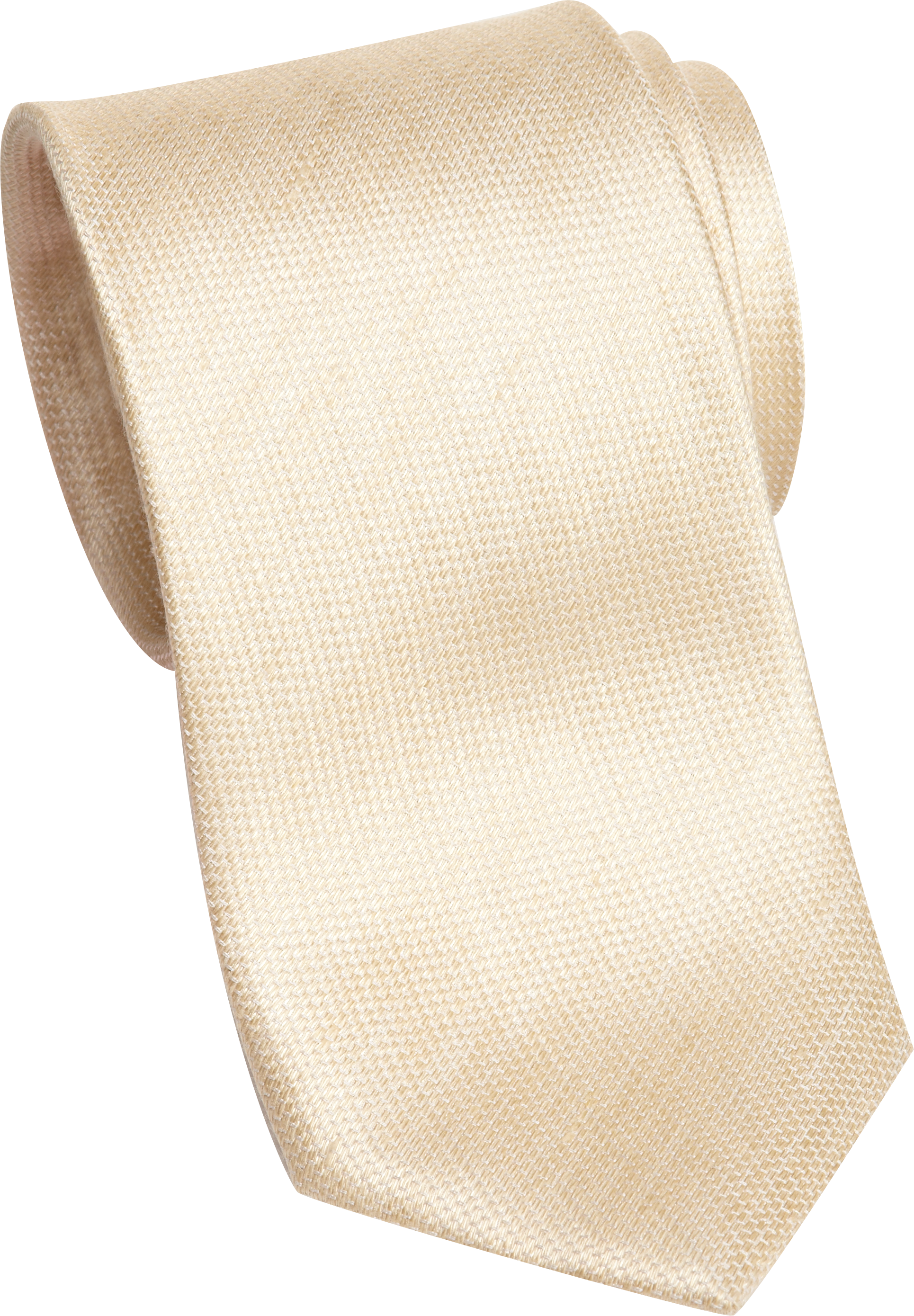 Egara Taupe Silk and Linen Narrow Tie