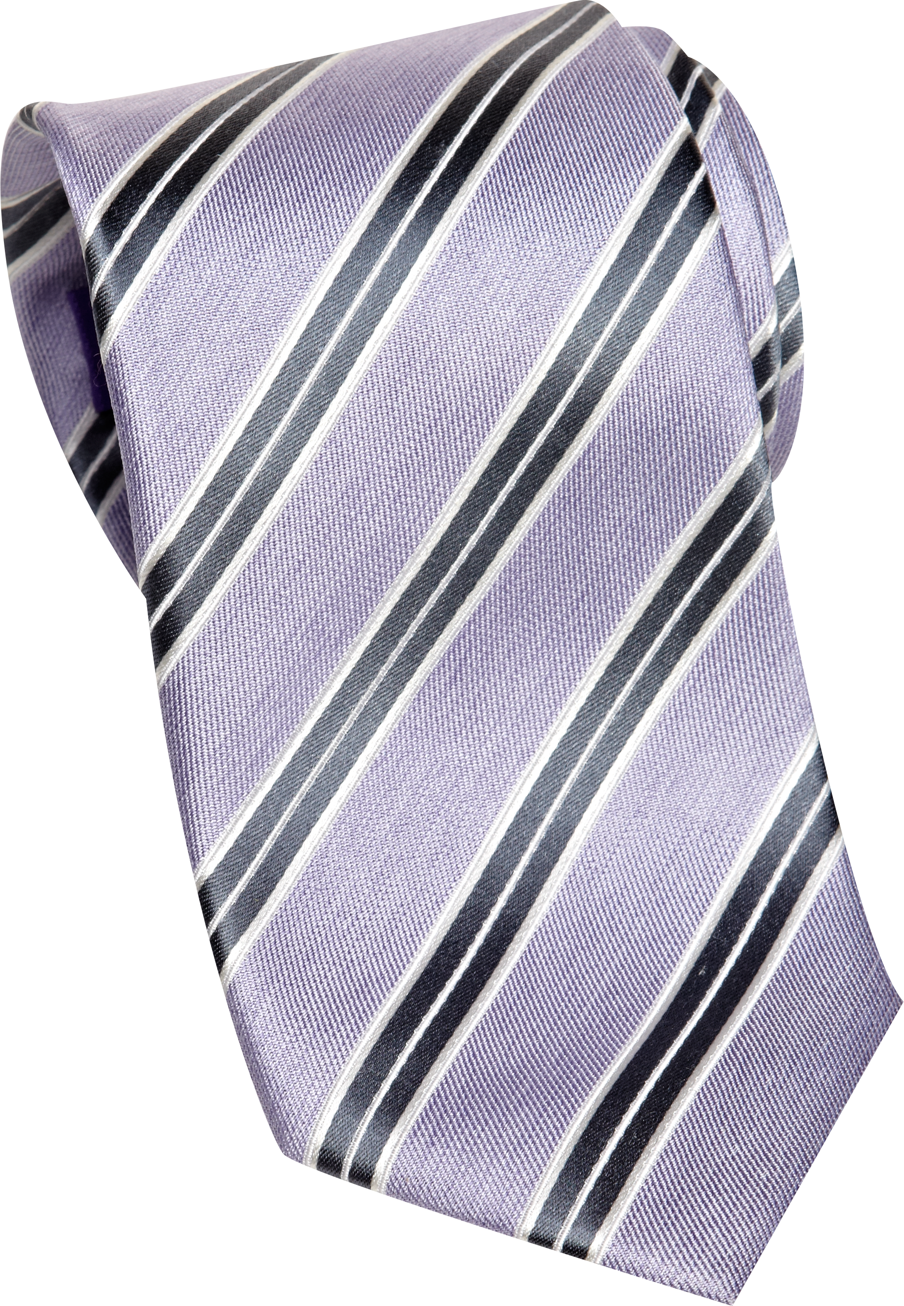 Egara Lilac and Gray Stripe Narrow Tie