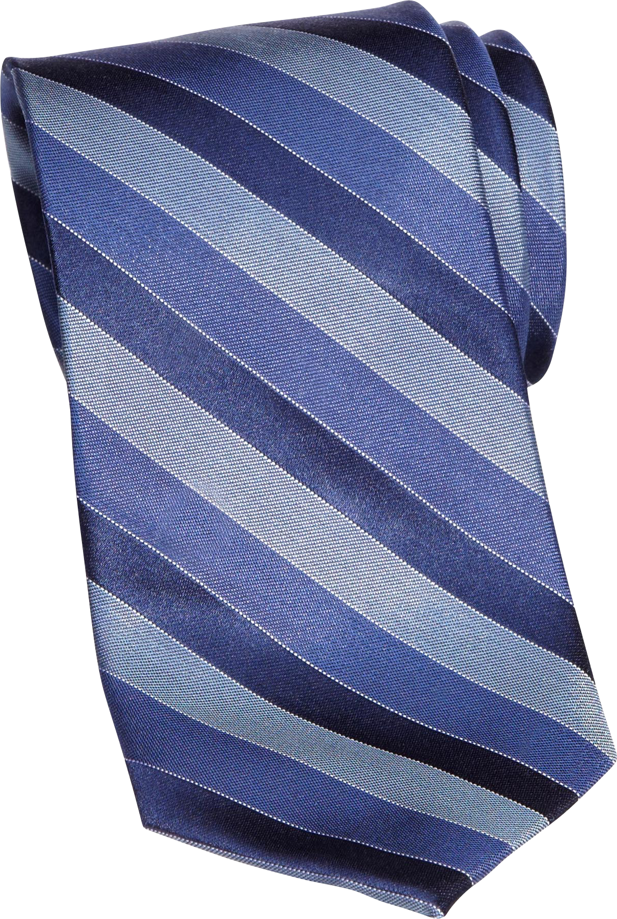 Calvin Klein Blue Stripe Skinny Silk Tie