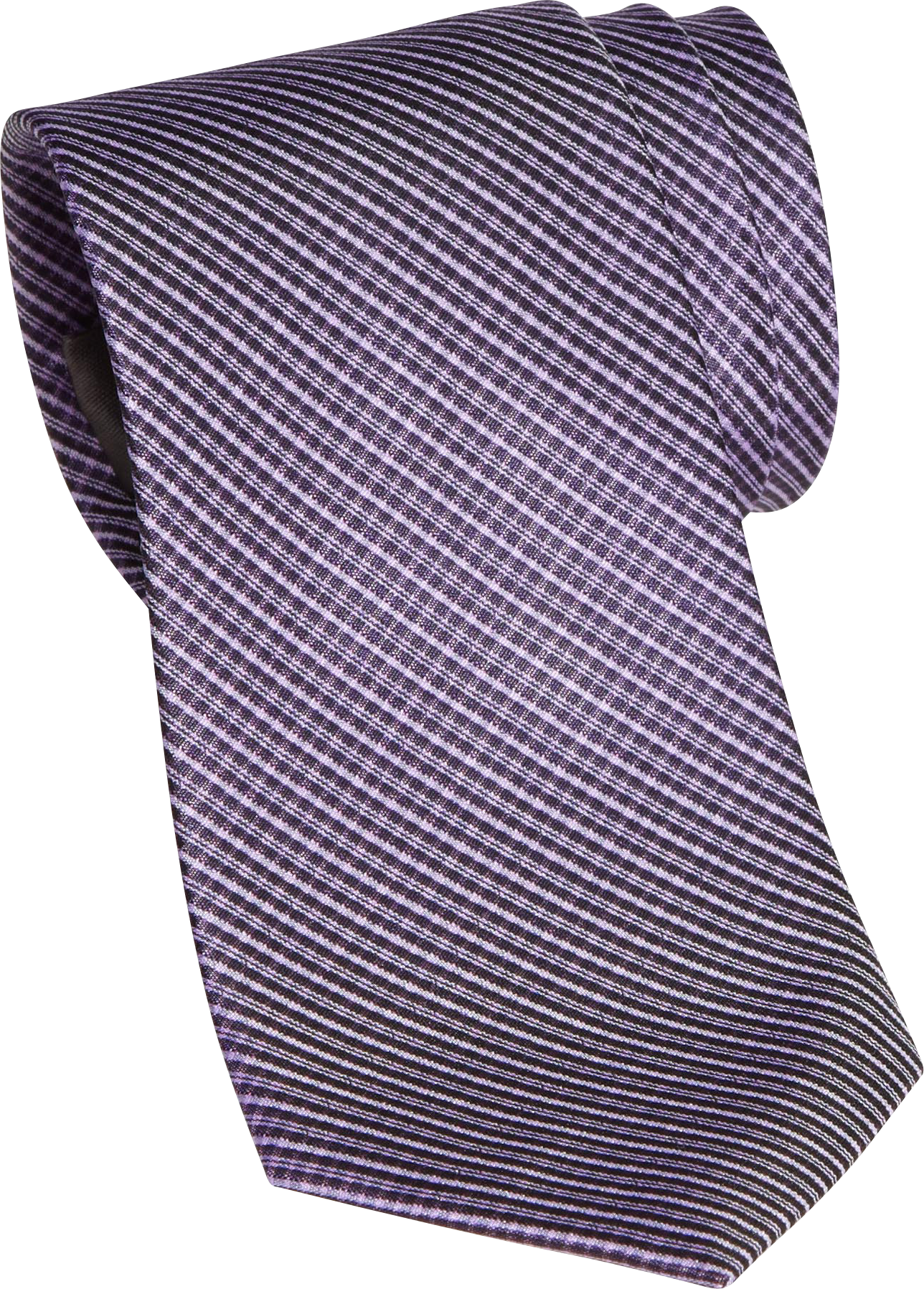 Calvin Klein Purple Check Skinny Silk Tie