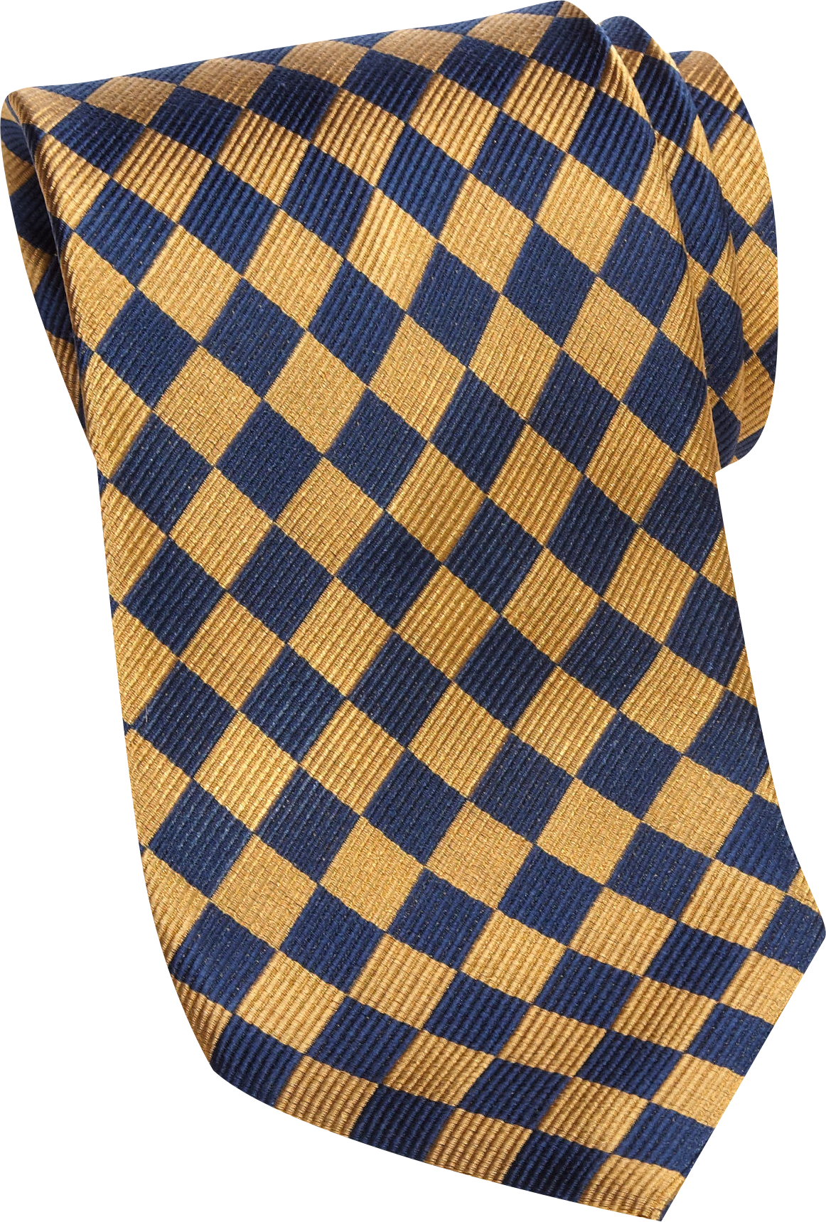 Burma Bibas Yellow Diamond Narrow Extra Long Tie