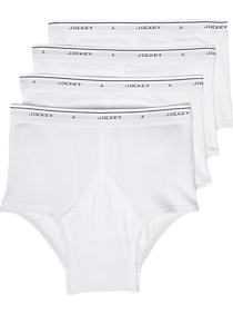 Jockey White Full-Rise Briefs (4-pack)