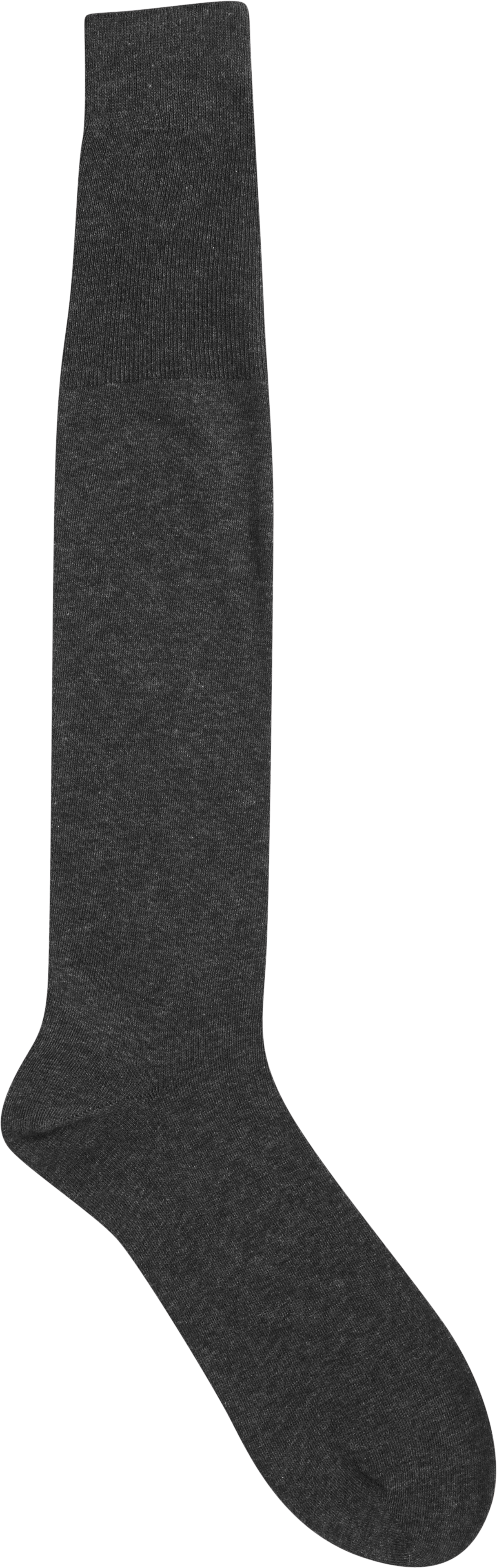 Charcoal Over-The-Calf Dress Socks