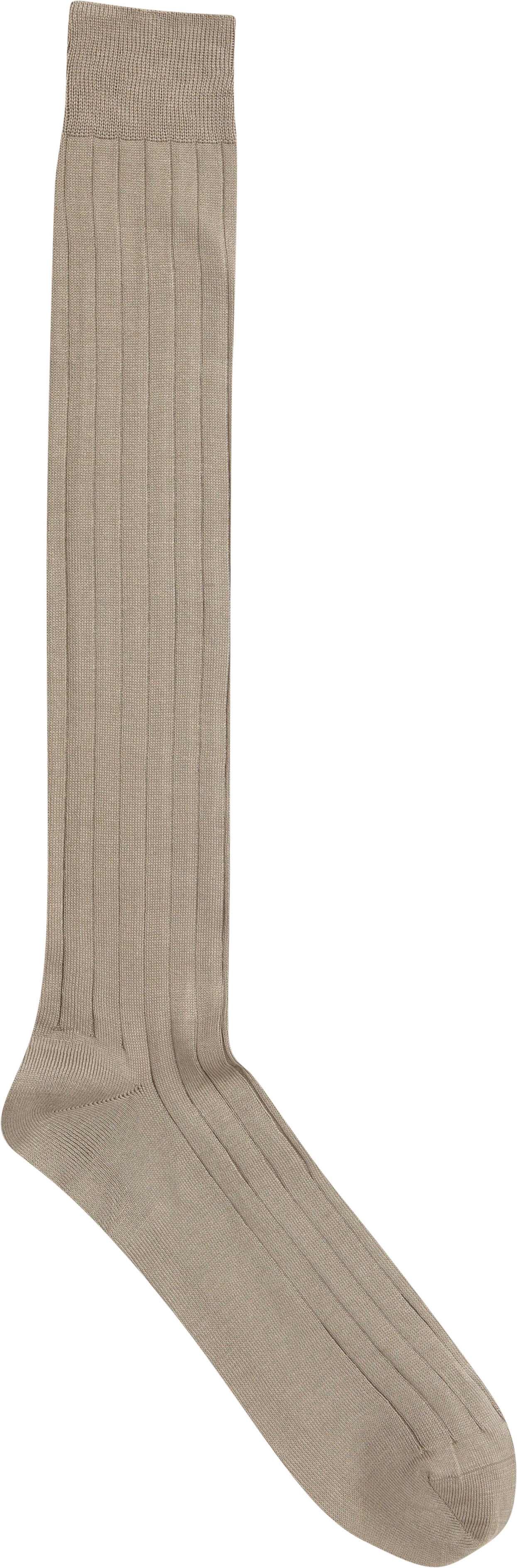 Taupe Over-The-Calf Dress Socks