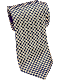 Burma Bibas Golden Yellow Check Narrow Tie