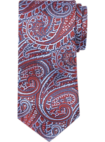 Burma Bibas Red Paisley Narrow Tie