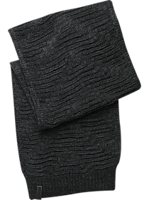 Calvin Klein Black Textured Weave Scarf