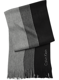 Calvin Klein Black & Gray Scarf