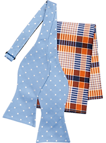 Tommy Hilfiger Blue Dots Bow Tie & Pocket Square Set