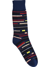 Zanzara Navy Geometric Socks