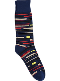 Zanzara Navy Geometric Socks