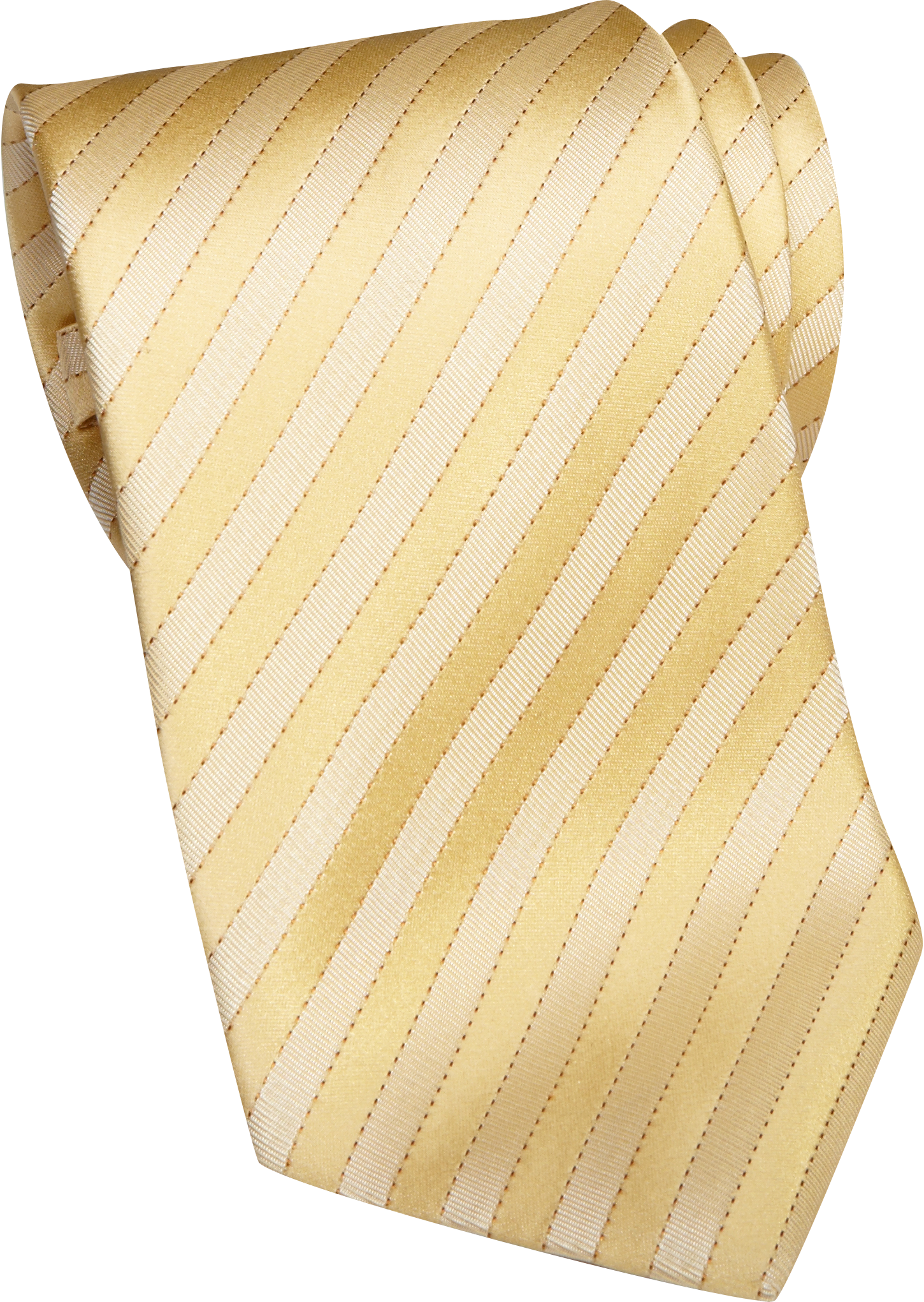 Sean John Yellow Stripe Silk Tie